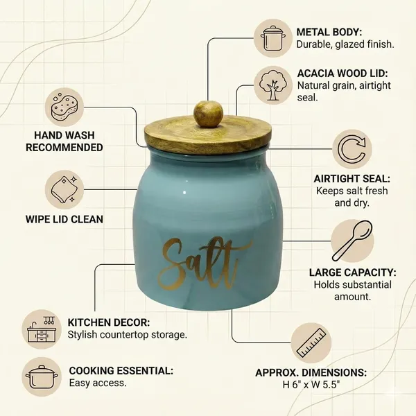 Aan_Decor_Premium_Metal_Salt_Jar_With_Airtight_Wooden_Lid_Script_Labeling_Pack_Of_4