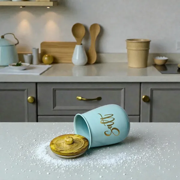 Aan_Decor_Metal_Food_Storage_Jar_With_Natural_Wooden_Lid_Airtight_Seal_Salt_Container