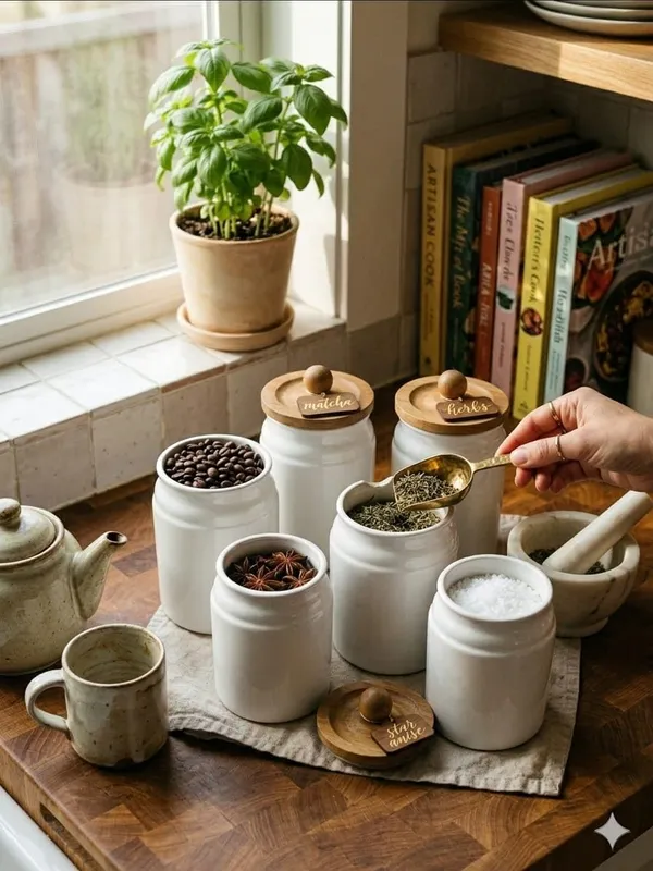 Aan_Decor_Metal_Storage_Jar_With_Wooden_Lid_&_Wood_Pack_Of_6