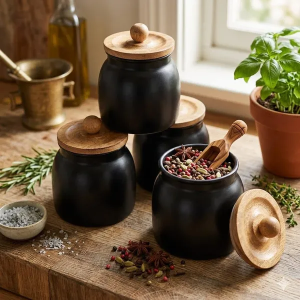 Aan_Decor_Matte_Metal_Spice_Jars_With_Airtight_Bamboo_Lids_Pack_Of_4