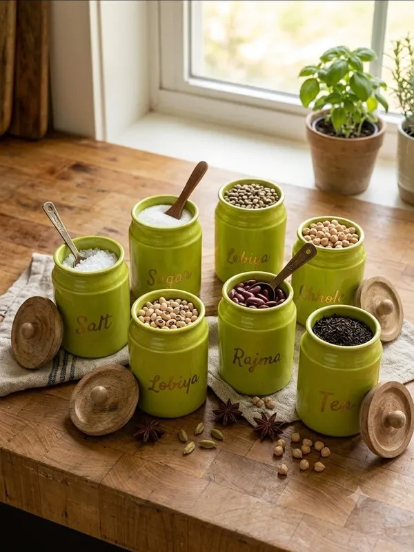 Aan_Decor_Metal_Kitchen_Storage_Canister_Pack_Of_6