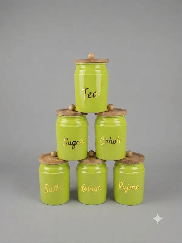Aan_Decor_Metal_Kitchen_Storage_Canister_Pack_Of_6
