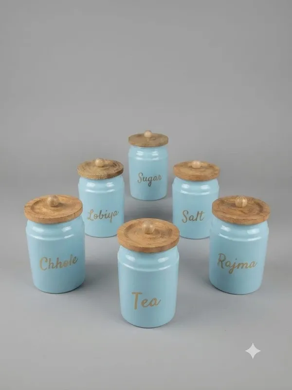 Aan_Decor_Metal_Kitchen_Storage_Canister_With_Airtight_Wooden_Lids_Pack_Of_6