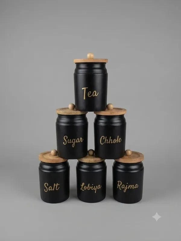 Aan_Decor_Metal_Kitchen_Storage_Canister_Pack_Of_6