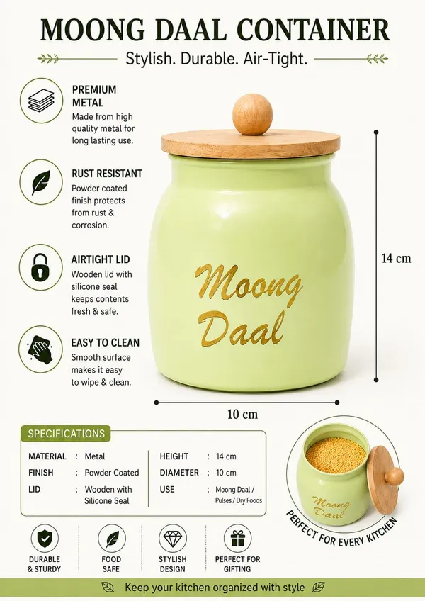 Aan_Decor_Daal_Storage_Container_Metal_With_Airtight_Wooden_Lid_Pack_Of_2