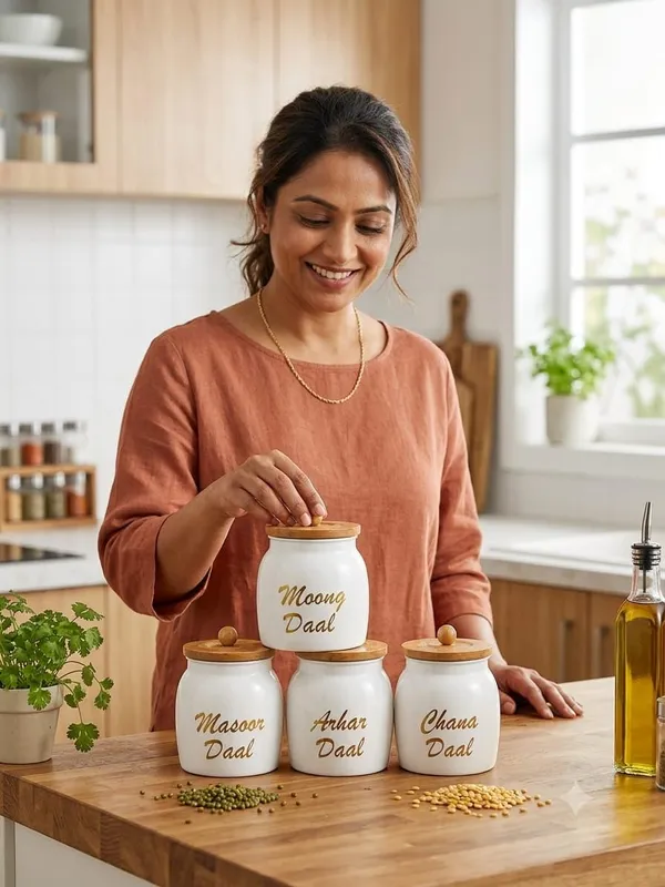 Aan_Decor_Daal_Storage_Container_Metal_With_Airtight_Wooden_Lid._Food_Safe_Pack_Of_4