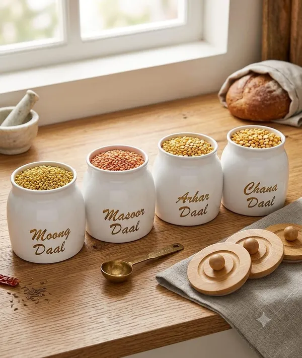 Aan_Decor_Daal_Storage_Container_Metal_With_Airtight_Wooden_Lid._Food_Safe_Pack_Of_4