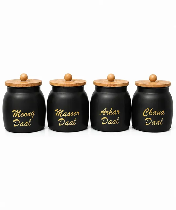 Aan_Decor_Daal_Storage_Container_Metal_With_Airtight_Wooden_Lid._Food_Safe_Pack_Of_4
