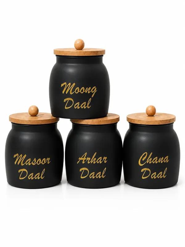 Aan_Decor_Daal_Storage_Container_Metal_With_Airtight_Wooden_Lid._Food_Safe_Pack_Of_4