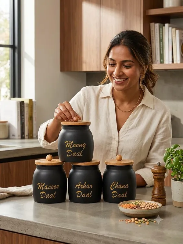 Aan_Decor_Daal_Storage_Container_Metal_With_Airtight_Wooden_Lid._Food_Safe_Pack_Of_4