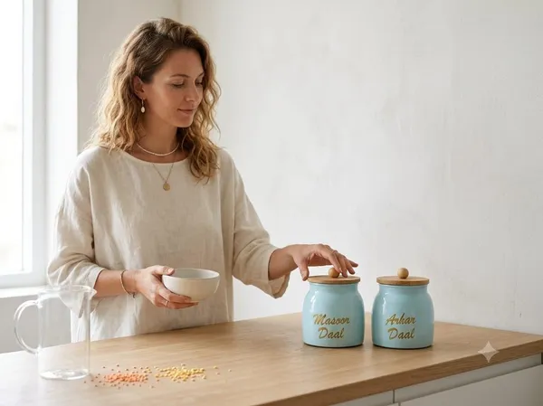 Aan_Decor_Daal_Storage_Container_Metal_With_Airtight_Wooden_Lid_Pack_Of_2