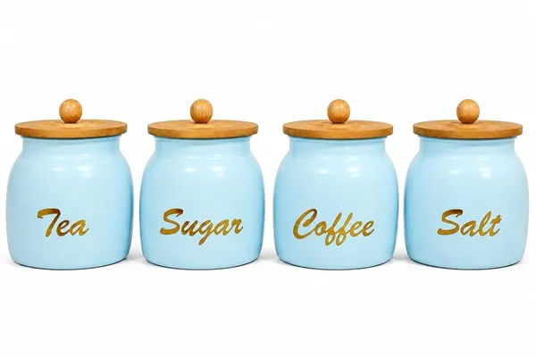 Aan_Decor_Metal_Storage_Jar_With_Airtight_Wooden_Lids_Pack_Of_4