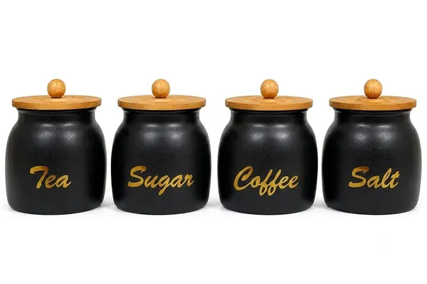 Aan_Decor_Metal_Storage_Jar_With_Airtight_Wooden_Lids_Pack_Of_4