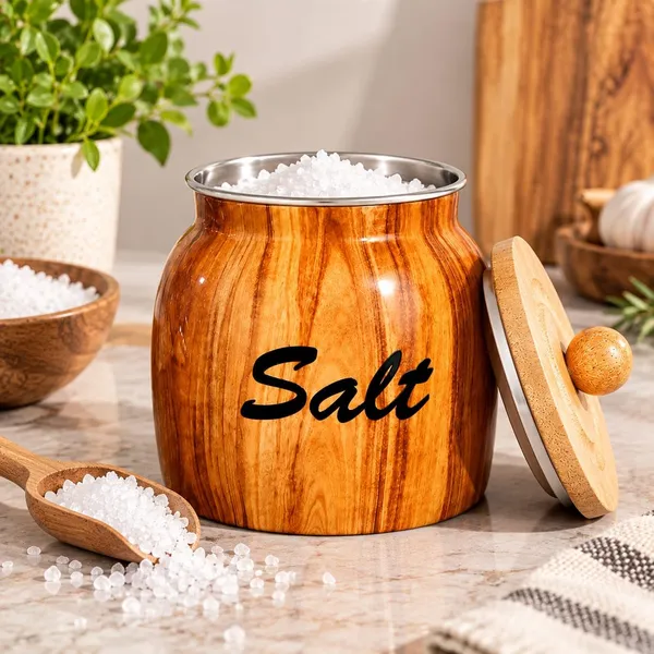 Aan_Decor_Salt_Sugar_Tea_Metal_Storage_Jar_Set_With_Wooden_Lid_Airtight_Seal_Food_Safe_Coating_Floral_Print_Design_Felted_Non-Slip_Base_Rust_Free_Metal_Body_Pack_Of_3