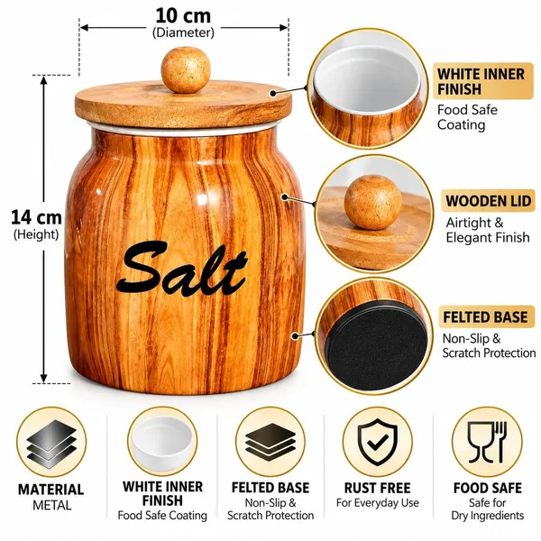 Aan_Decor_Salt_Sugar_Tea_Metal_Storage_Jar_Set_With_Wooden_Lid_Airtight_Seal_Food_Safe_Coating_Floral_Print_Design_Felted_Non-Slip_Base_Rust_Free_Metal_Body_Pack_Of_3