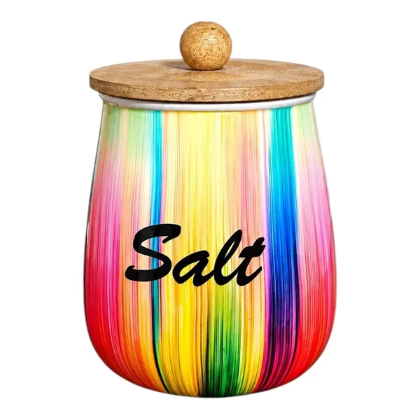 Aan_Decor_Salt_Sugar_Tea_Metal_Storage_Jar_Set_With_Wooden_Lid_Airtight_Seal_Food_Safe_Coating_Floral_Print_Design_Felted_Non-Slip_Base_Rust_Free_Metal_Body_Pack_Of_3