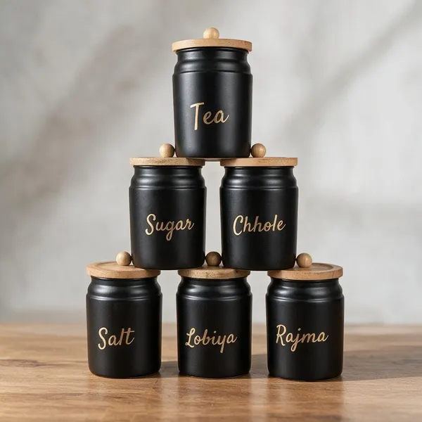 Aan_Decor_Metal_Kitchen_Storage_Canister_Pack_Of_6