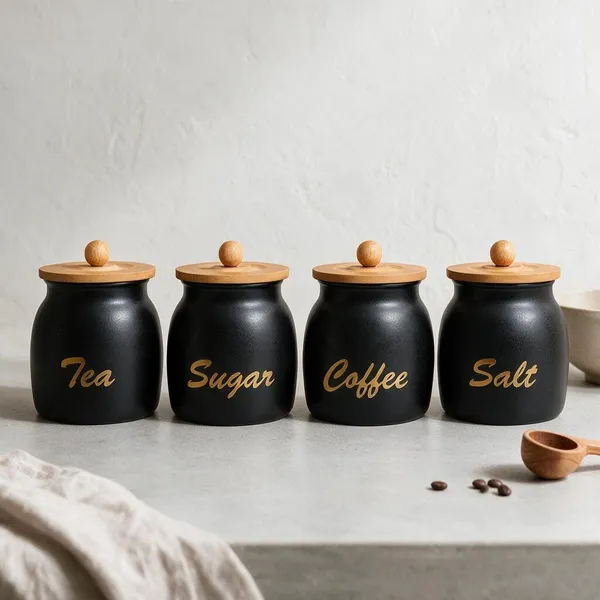 Aan_Decor_Metal_Storage_Jar_With_Airtight_Wooden_Lids_Pack_Of_4