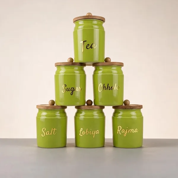 Aan_Decor_Metal_Kitchen_Storage_Canister_Pack_Of_6