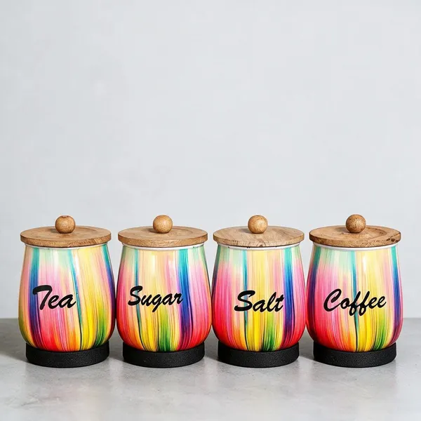 Aan_Decor_Metal_Kitchen_Storage_Canister_Set_With_Airtight_Wooden_Lid_Tea_Sugar_Salt_Coffee_Airtight_Wooden_Lid_Food_Safe_Inner_Coating_Non-Slip_Felted_Base_Rust_Free_Metal_Body_Pack_Of_4