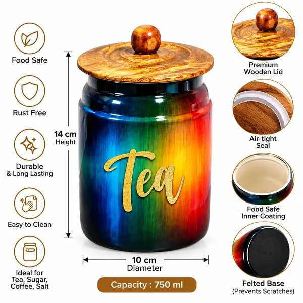 Multicolor_Metal_Kitchen_Canister_Set_Of_4_With_Airtight_Wooden_Lids