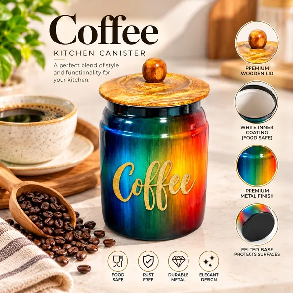 Multicolor_Metal_Kitchen_Canister_Set_Of_4_With_Airtight_Wooden_Lids
