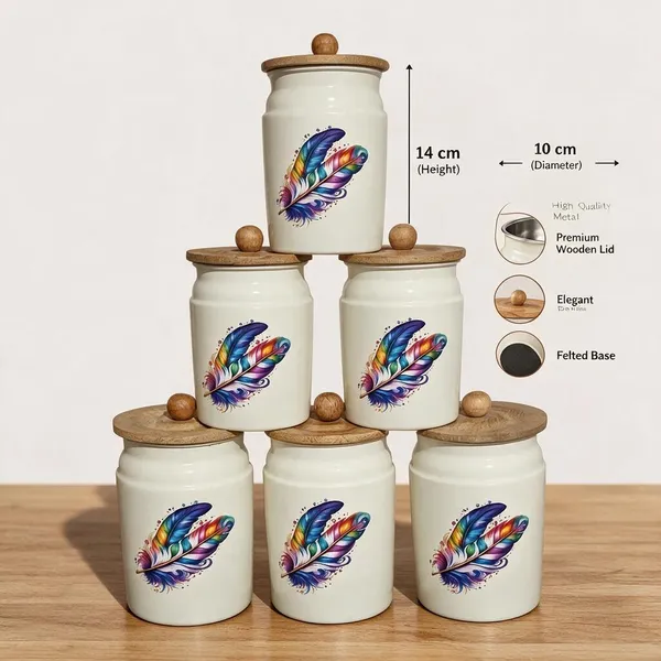 Metal_Kitchen_Canister_With_Wooden_Lid_Floral_Print_Pack_Of_3