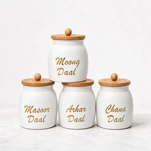 Aan_Decor_Daal_Storage_Container_Metal_With_Airtight_Wooden_Lid._Food_Safe_Pack_Of_4