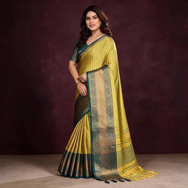 Mustard_Silk_Cotton_Saree_For_Women