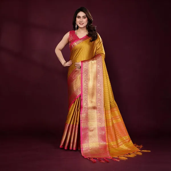 Mustard_Silk_Cotton_Saree_For_Women