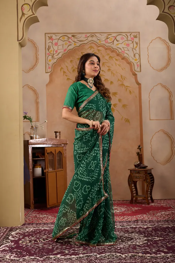 Green_Pure_Georgette_Saree_For_Women