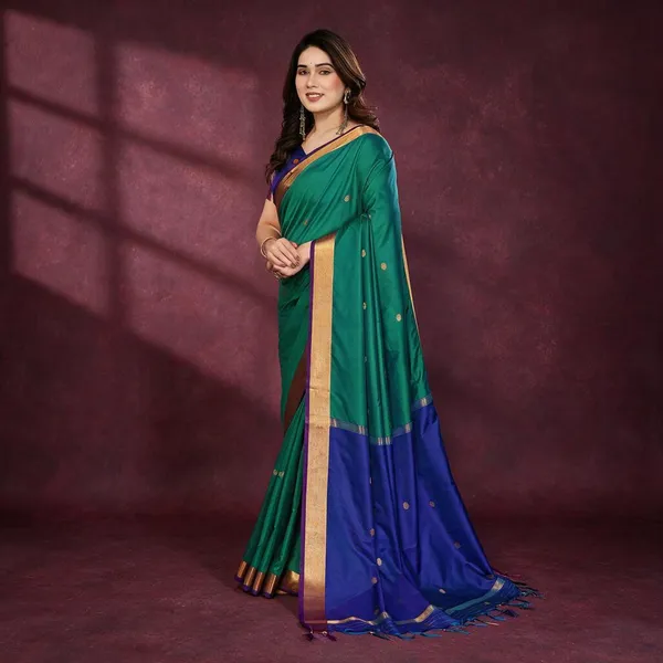 Multicolor_Silk_Cotton_Saree_For_Women