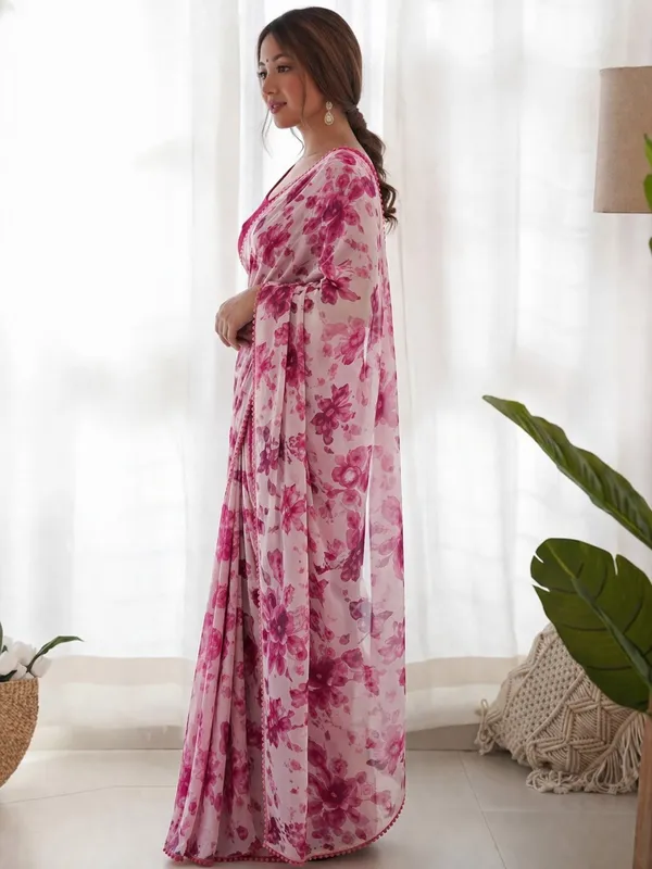 Pink_Pure_Chiffon_Saree_For_Women