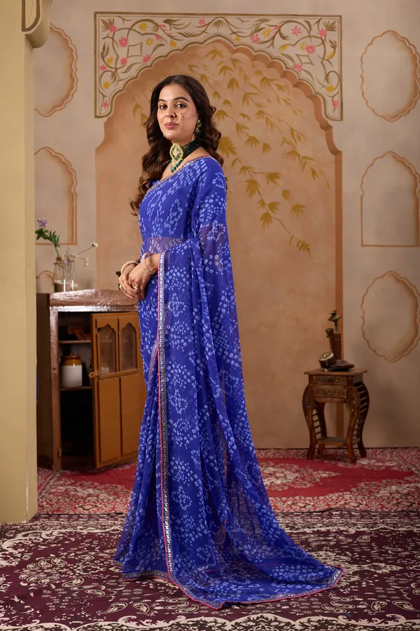 Blue_Pure_Georgette_Saree_For_Women