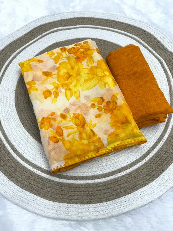 Yellow_Pure_Chiffon_Saree_For_Women