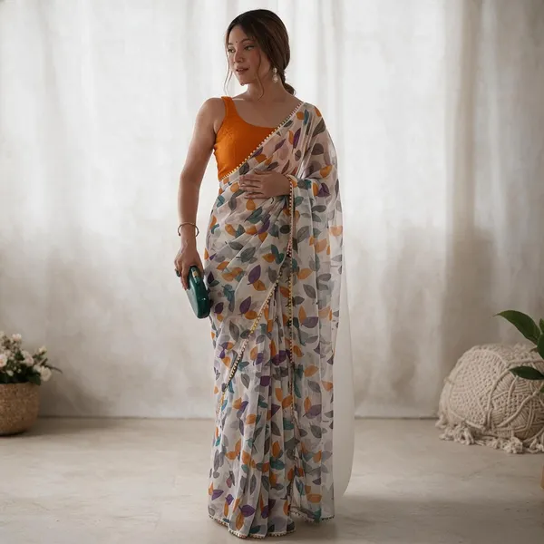 Multicolor_Pure_Chiffon_Saree_For_Women