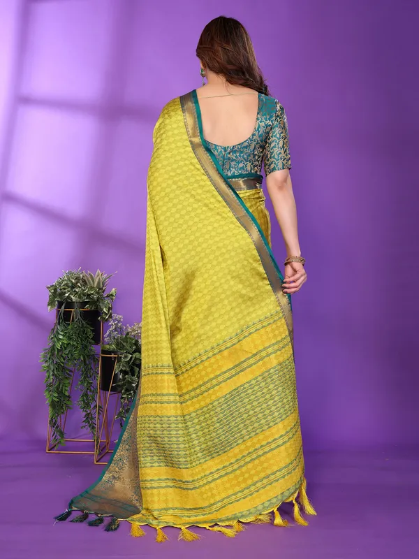 Mustard_Silk_Cotton_Saree_For_Women