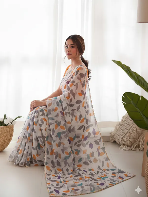 Multicolor_Pure_Chiffon_Saree_For_Women