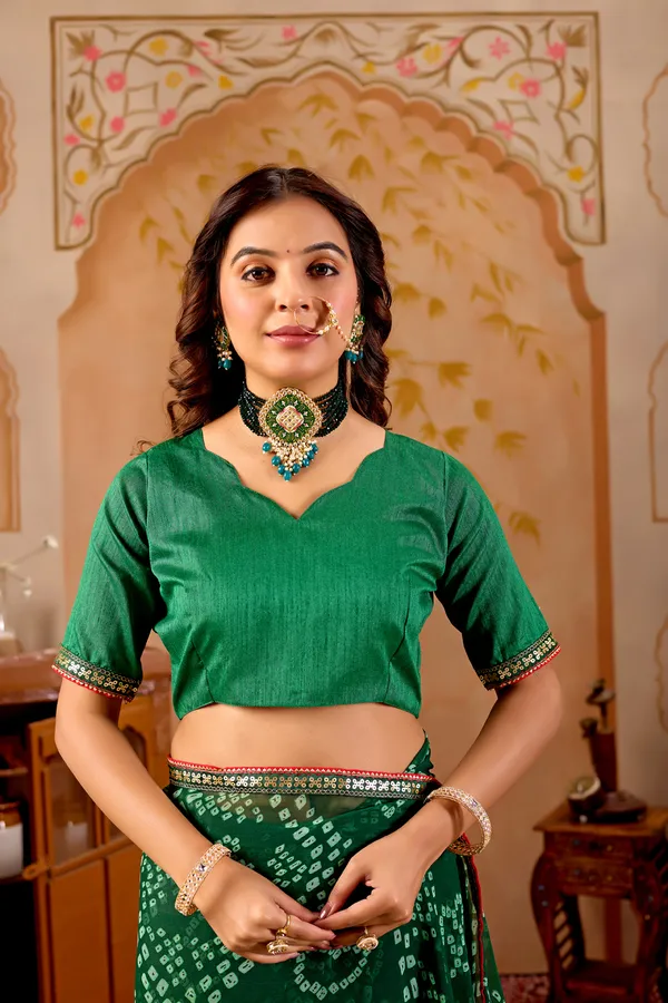 Green_Pure_Georgette_Saree_For_Women