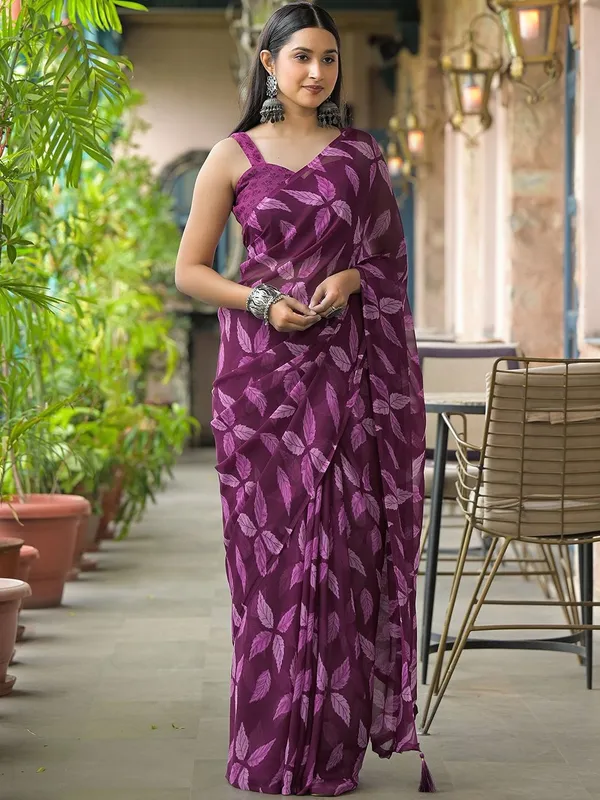 Purple_Pure_Chiffon_Saree_For_Women