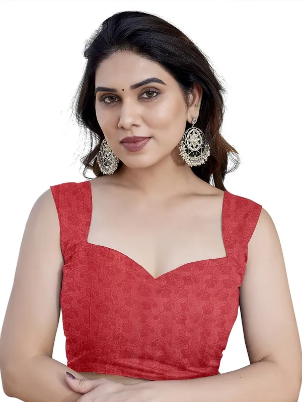 Red_Pure_Georgette_Saree_For_Women