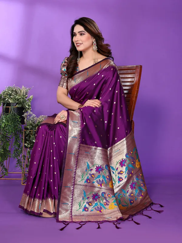Purple_Silk_Cotton_Saree_For_Women