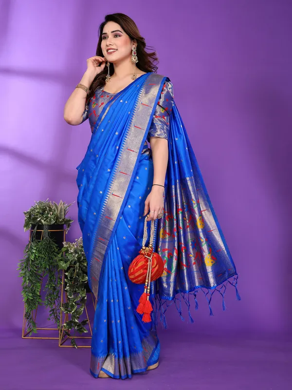 Blue_Silk_Cotton_Saree_For_Women