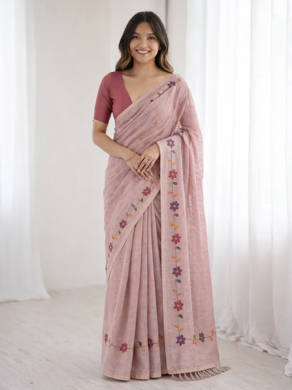 Pink_Silk_Cotton_Saree_For_Women