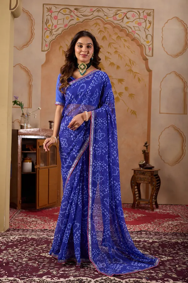 Blue_Pure_Georgette_Saree_For_Women
