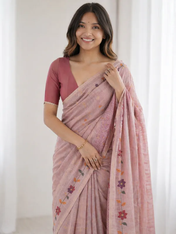 Pink_Silk_Cotton_Saree_For_Women