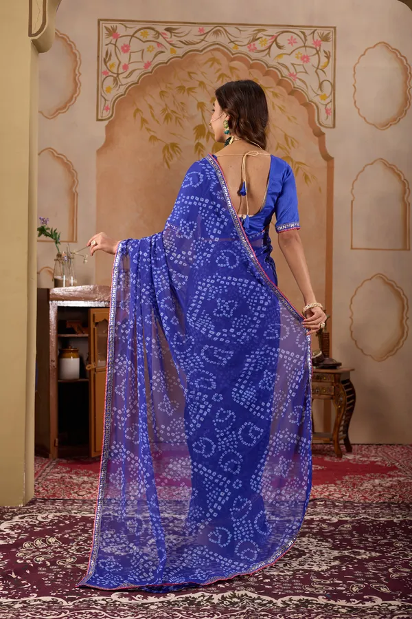 Blue_Pure_Georgette_Saree_For_Women