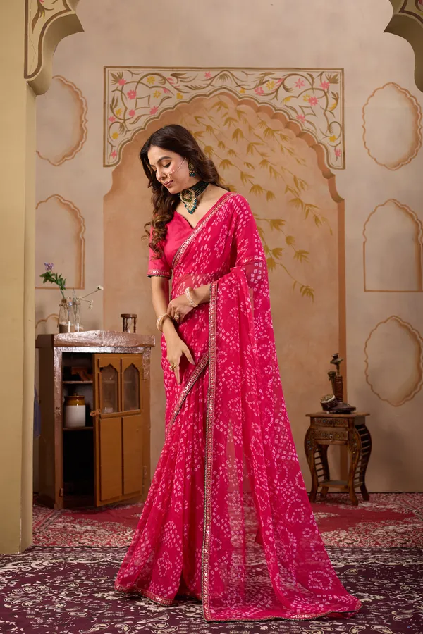 Pink_Pure_Georgette_Saree_For_Women