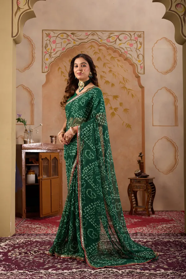Green_Pure_Georgette_Saree_For_Women
