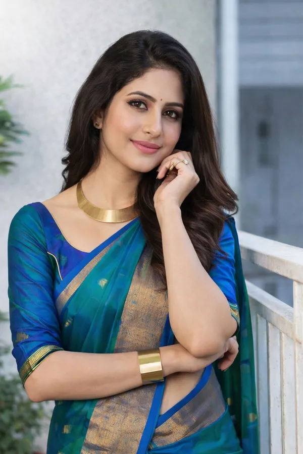 Blue_Green_Silk_Cotton_Saree_For_Women